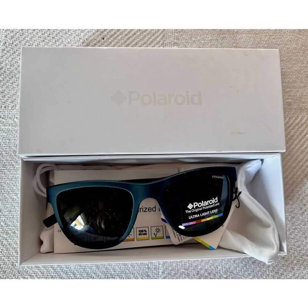 Sunglasses Child Polaroid Authentic Pld 8018/S Black Polarized Yyv / Y2 W Case